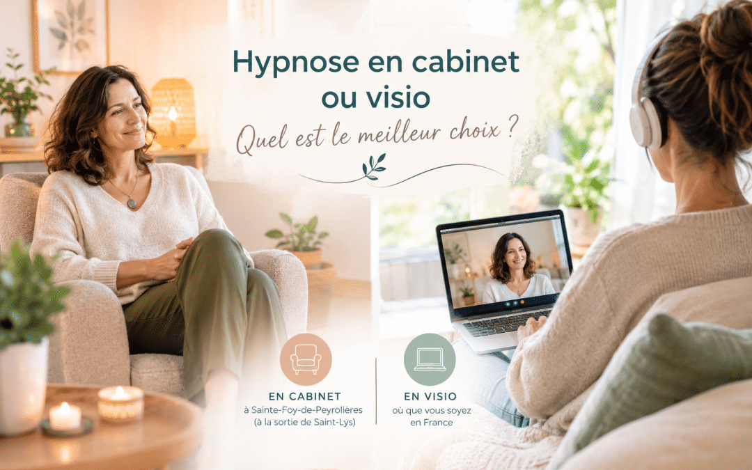 Hypnose en cabinet ou visio : quel est le meilleur choix ?